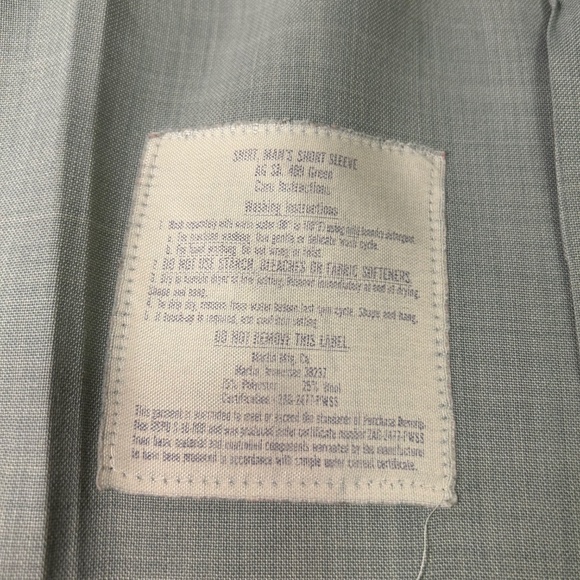 Vintage The Citadel Dress Short Sleeve Button Down Shirt Size L - Picture 8 of 8